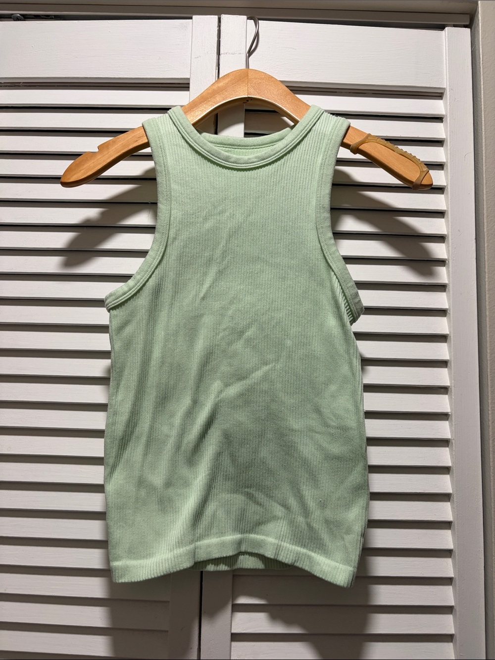 No Boundaries Mint Ribbed Tank Top